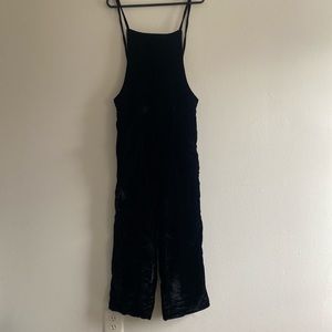 Free People Velvet Overalls